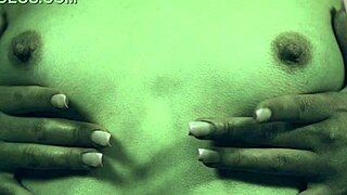 elizamars gently explores her body in vintage solo scene