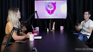 bruna carlos on sheer red lingerie in jow jow bora cast watch her get dominated