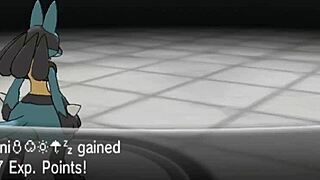 yo these two dudes are banging pokémon trainers in wild gangbang with monster cocks!