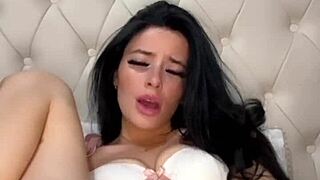 imagine this british teen exchange student teasing her webcam with solo play