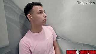 stepmom invites young guy to join her shower for intimate washing and touching