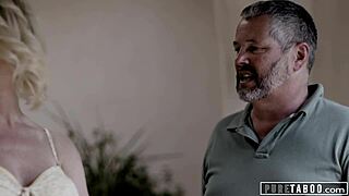 Spineless Cuckold Watches Milf Wife Ride StepSon's Cock in Taboo Ecstasy