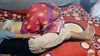 man that red saree bengali wife gets bent over and fucked hard in webcam action