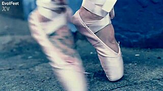 who's the sexiest fetish ballerina getting choked and gagging outdoors?!