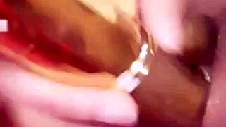 Horny Thai Girl Masturbates Big Tits with Sex Toy