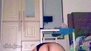 sexy asian wife with big ass spreads tight pussy for midnight homemade pov pounding