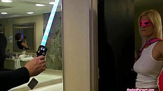 masked oiled pervert olivia blu gets fucked hard with massive cumshot on huge tits!!