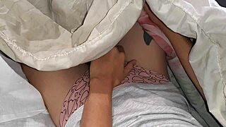 teacher checks homework while friend and i finger pussy and cum behind her