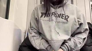 raw footage of edging thrill in public as slut risks getting caught outdoors