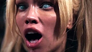 parasited octokuro huge tits cosplay gamer turns horny scissors teen pussy