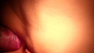 her huge ass cheeks spread wide for my deep anal thrusts close up till i cum hard inside