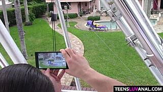 Kimber Woods enjoys outdoor anal adventure