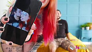 Hot BBW Redhead Leia Bangs Boyfriend Doggystyle After Rough Cowgirl Ride