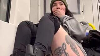 raw footage of edging thrill in public as slut risks getting caught outdoors