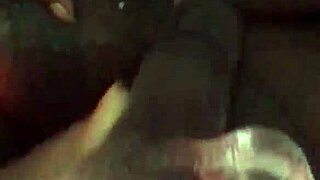 Damn, watch this big dildo stretch my fat ebony pussy up close!