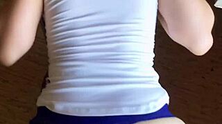 fucking huge ass wife doggystyle cumshot without pulling panties aside