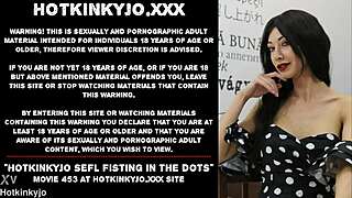 hotkinkyjo fists her own gaping asshole deep with tits bouncing