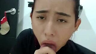 hot guy welcomes stepsis inside for intense oral pounding till mouth creampie explosion!