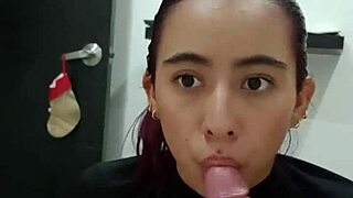 hot guy welcomes stepsis inside for intense oral pounding till mouth creampie explosion!