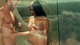 nuru massage turns into oiled deepthroat blowjob an full body fuck