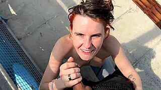 Good samaritan scores wild public parking quickie on throbbing big cock 😈🚗💦