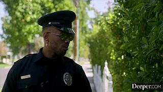 deeper... gorgeous amber moore cant resist this man in uniform at all