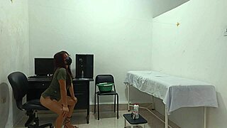 Blind patient hears horny nurse masturbating nearby in hospital