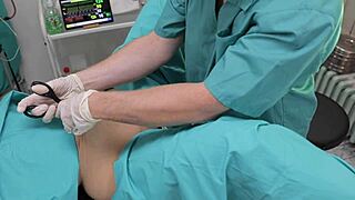 Intense hospital gyno exam triggers her best squirting orgasm ever