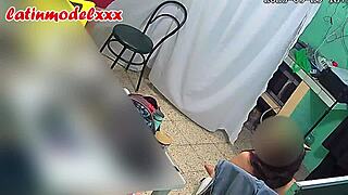 backstage with this hot model posing sexy then masturbating big jizz load 😍