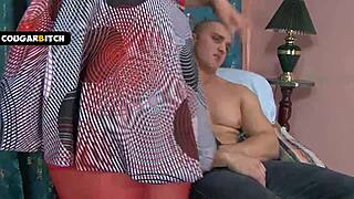 whoa that fat ass milf with saggy natural tits rides hard before big cum load on booty 🍑💦