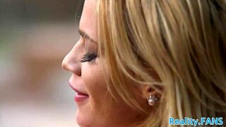 busty milf strips panties outdoors grabs dildo close up teases tits then gets fucked doggystyle passionately in full movie