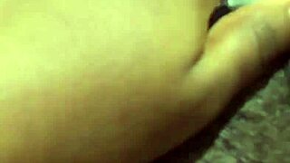 my wet black pussy throbs as i rub to shaking orgasm in homemade clip