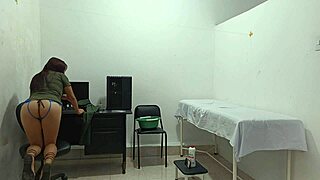 Blind patient hears horny nurse masturbating nearby in hospital