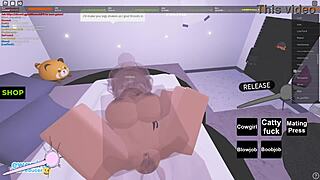 roblox whore gets pounded in wild virtual 3-way session