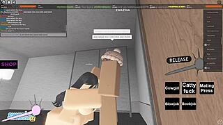 roblox whore gets pounded in wild virtual 3-way session
