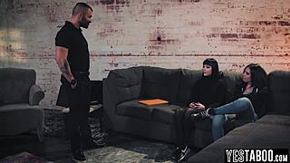 Petite Milf Criminal Begs For Anal Threesome Mercy From Hung Officer