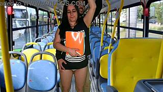 Student grinded publicly on bus by stranger's cock?