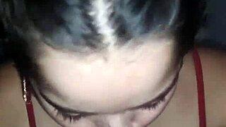 novinha debora prado deepthroats huge cock pov at night with piercing