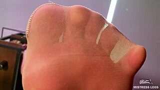 Intense POV Nylon Sole Worship Under Goddess