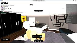 Monster cock drills horny gringa puta raw in roblox condo