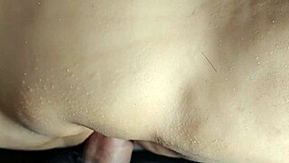 Double stuffing her fuck doll holes ass and pussy up close nonstop