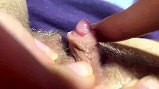 wanna see this huge clit rubbed to orgasm up close?