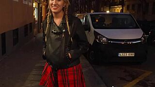 A beautiful young 18+ leaves sugar daddy for big cock pounding from a guy her age with Lizzie Falconnat