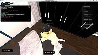 Monster cock drills horny gringa puta raw in roblox condo