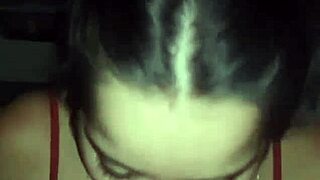 novinha debora prado deepthroats huge cock pov at night with piercing