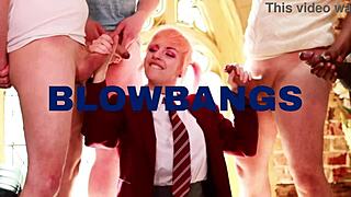 british teen gives sloppy deepthroat tit wank and swallows load