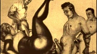 check out these vintage erotic big ass and tits drawings 😍📽️✨
