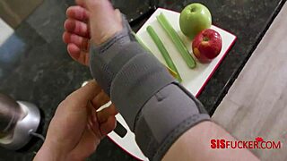 ebony stepsis helps fix my broken bone during family care time