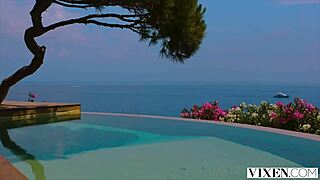 Ready for vixen vacation threesome fun?