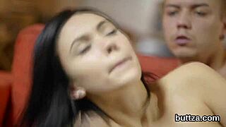 adorable slim teen spreads pussy and asshole for hard poking.